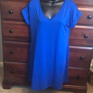 Blue t shirt dress